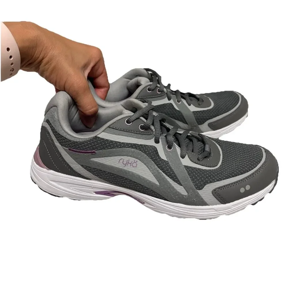 Ryka Sky Walk Fit Athletic Shoes Sneakers gray size US 8M, cushioned interior